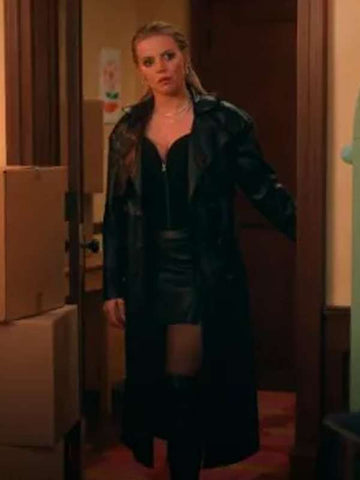 Leighton Murray The Sex Lives of College Girls S03 Leather Coat