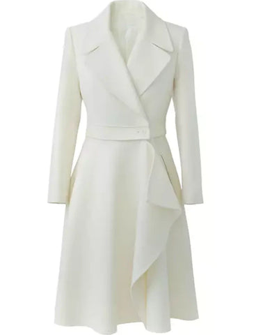 The Today Show 2024 Hoda Kotb White Wool Coat