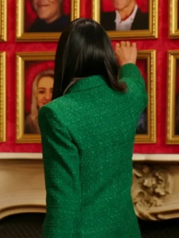 The Traitors Claudia Winkleman Green Blazer