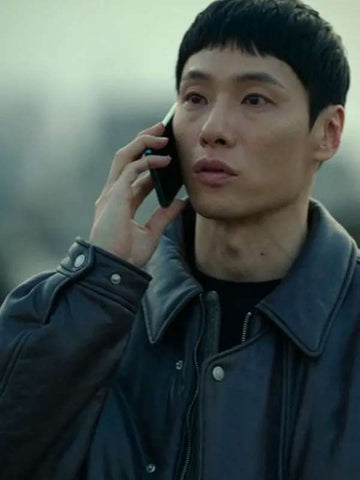 Um Tae-Seong The Trunk S01 Black Leather Jacket