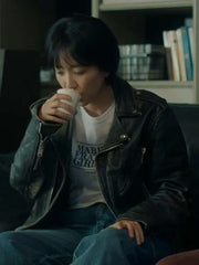 Jeong Si-Jeong The Trunk Black Leather Jacket