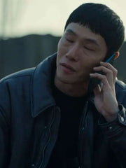 Um Tae-Seong The Trunk S01 Black Leather Jacket