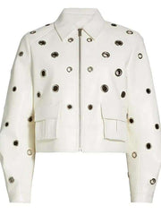 Joy Behar The View Grommet White Jacket