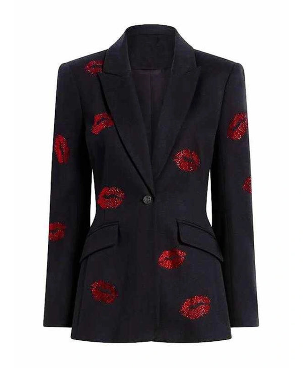 Ana Navarro The View 2026 Embellished Lip Blazer