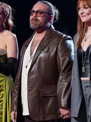 Adam David The Voice S27 Leather Blazer