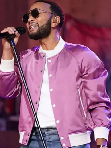 John Legend The Voice S27 Pink Jacket