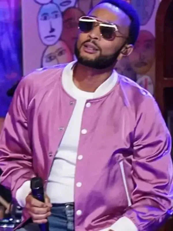 John Legend The Voice S27 Pink Jacket
