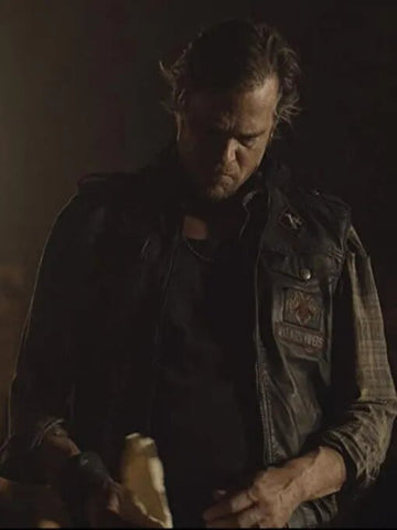 Rodney Rowland The Walking Dead Season 10 Baxter Leather Vest