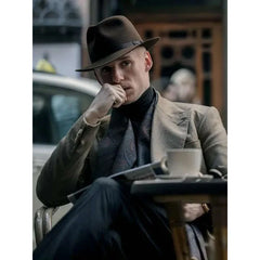 Eddie Redmayne The Day of the Jackal 2024 Grey Coat