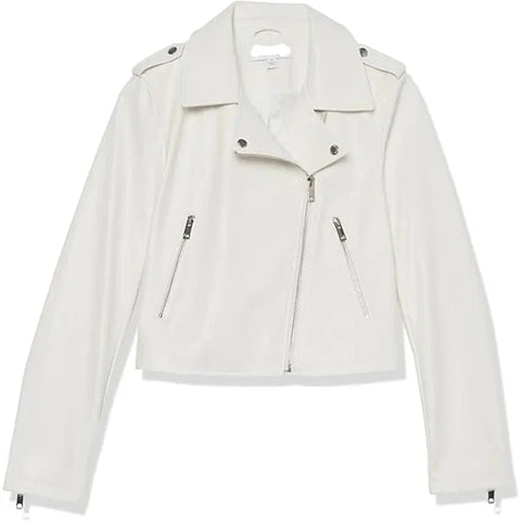 The Drop Heather Leather Moto Jacket