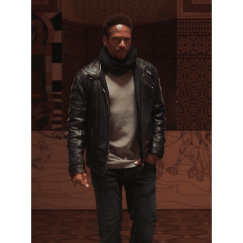 The Lost Princess (2025) Nassim Ikken Biker Black Leather Jacket