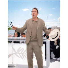 The Surfer (2025) Nicolas Cage Beige Blazer