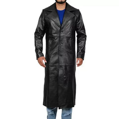 The Undertaker Black Leather Coat