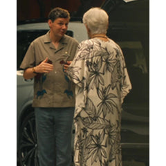 The White Lotus S03 Christian Friedel Floral Shirt