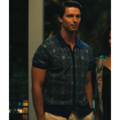 The White Lotus S03 Patrick Schwarzenegger Medallion Shirt