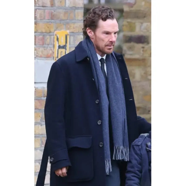 Thing with Feathers Benedict Cumberbatch Blue Trench Coat