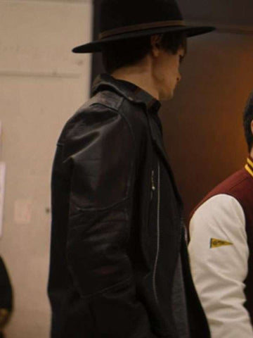 Charlie Tahan Things Like This Black Leather Jacket
