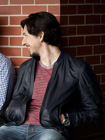 Adam Driver This Is Where I Leave You Black Leather Jacket
