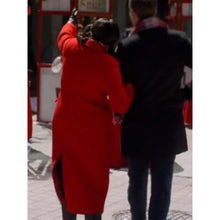 Yes Chef! Christmas 2023 Tia Mowry Red Coat