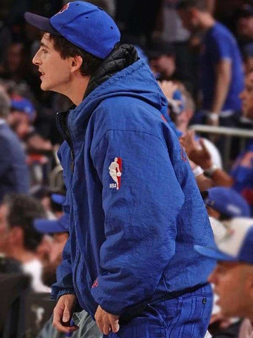 NYC Timothée Chalamet Knicks Blue Hoodie