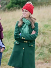 Fiona Gubelmann Tis the Season to Be Irish Green Coat