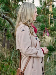 Fiona Gubelmann Tis the Season to Be Irish Trench Coat