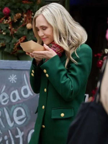 Fiona Gubelmann Tis the Season to Be Irish Green Coat