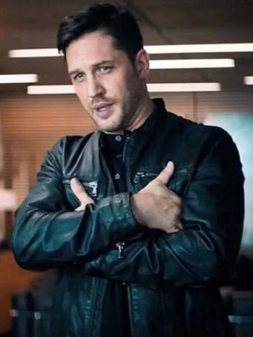 Tom Hardy Venom Black Leather Jacket