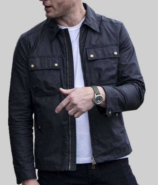 Justin Hartley Tracker 2024 Black Jacket