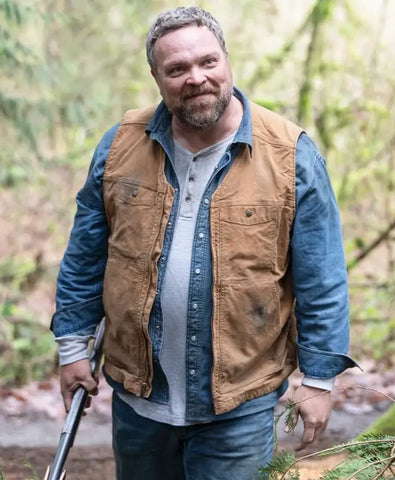 Tracker S02 Drew Powell Brown Vest