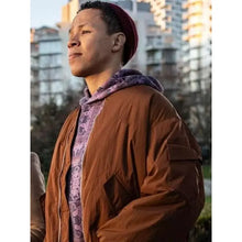Bobby Exley Tracker Brown Bomber Jacket