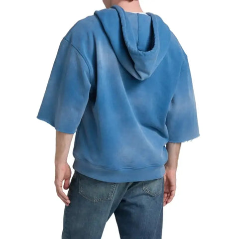 Travis Kelce Miracle Cut Off Blue Hoodie