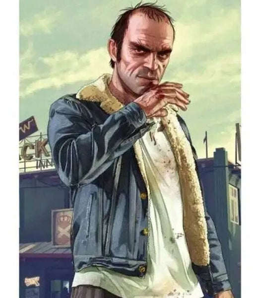 GTA 5 Trevor Philips Blue Denim Jean Jacket