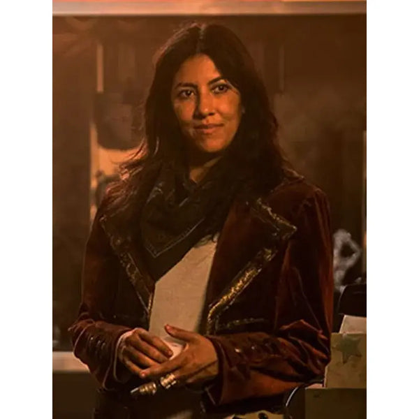 Twisted Metal Stephanie Beatriz Red Velvet Blazer