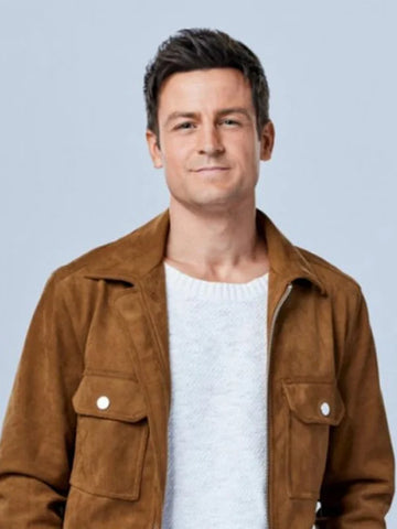 An Unexpected Christmas Tyler Hynes Brown Jacket