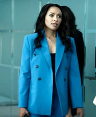 Tyler Perry’s Duplicity Kat Graham Blue Blazer