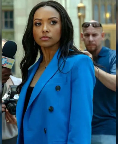 Tyler Perry’s Duplicity Kat Graham Blue Blazer