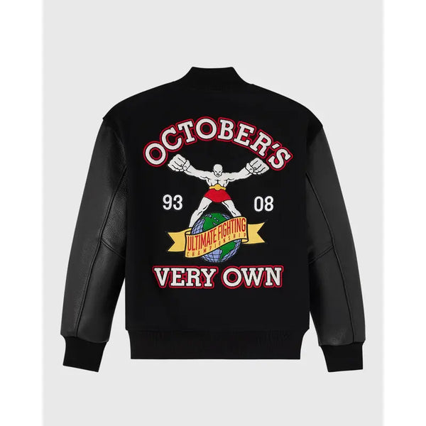 UFC Championship Black Varsity Jacket