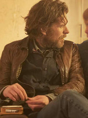 John Sweeney Until I Kill You S01 Brown Leather Jacket