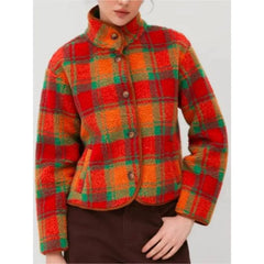 Jiwon Lee Vampirina Teenage Vampire 2025 Plaid Teddy Jacket