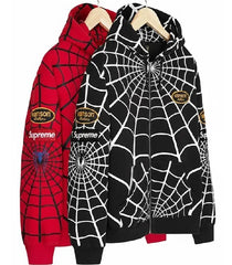 Vanson Leathers x Supreme Spiderman Hoodie