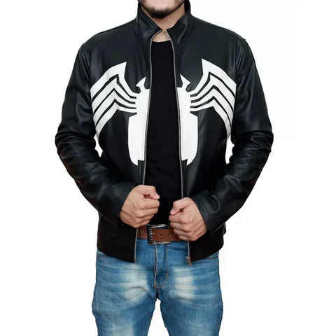 Venom Tom Hardy Black Leather Jacket