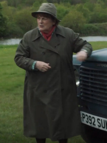 Vera Brenda Blethyn Green Trench Coat