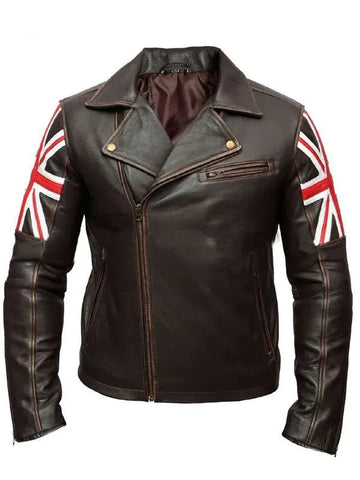 United Kingdom Flag Biker Jacket