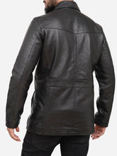 Ronnie Genuine Black Leather Trucker Jacket