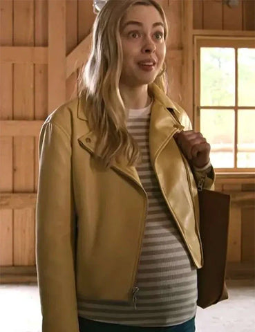 Virgin River S06 Sarah Dugdale Yellow Leather Jacket