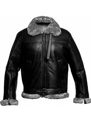 WW2 Aviator Fighter Pilots B3 Shearling Leather Jacket