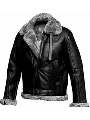 WW2 Aviator Fighter Pilots B3 Shearling Leather Jacket