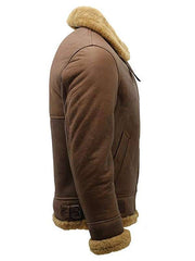 WWII Flight Aviator Bomber Shearling Jacket