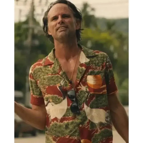 Walton Goggins The White Lotus S03 Aloha Shirt